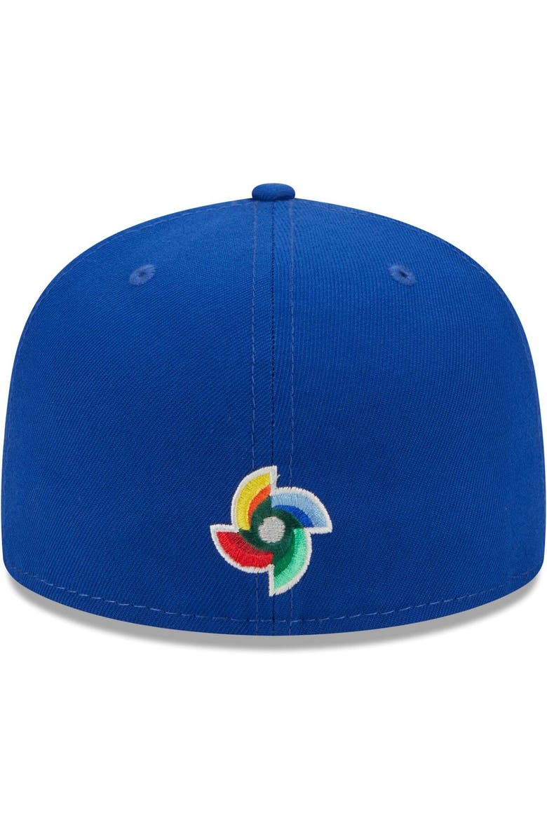 New Era Men's New Era Blue Israel Baseball 2023 World Baseball Classic 59FIFTY Fitted Hat, Alternate, color,