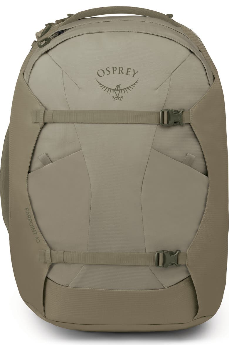 Osprey Farpoint 40-Liter Travel Carry-On Backpack, Main, color, Sawdust Tan