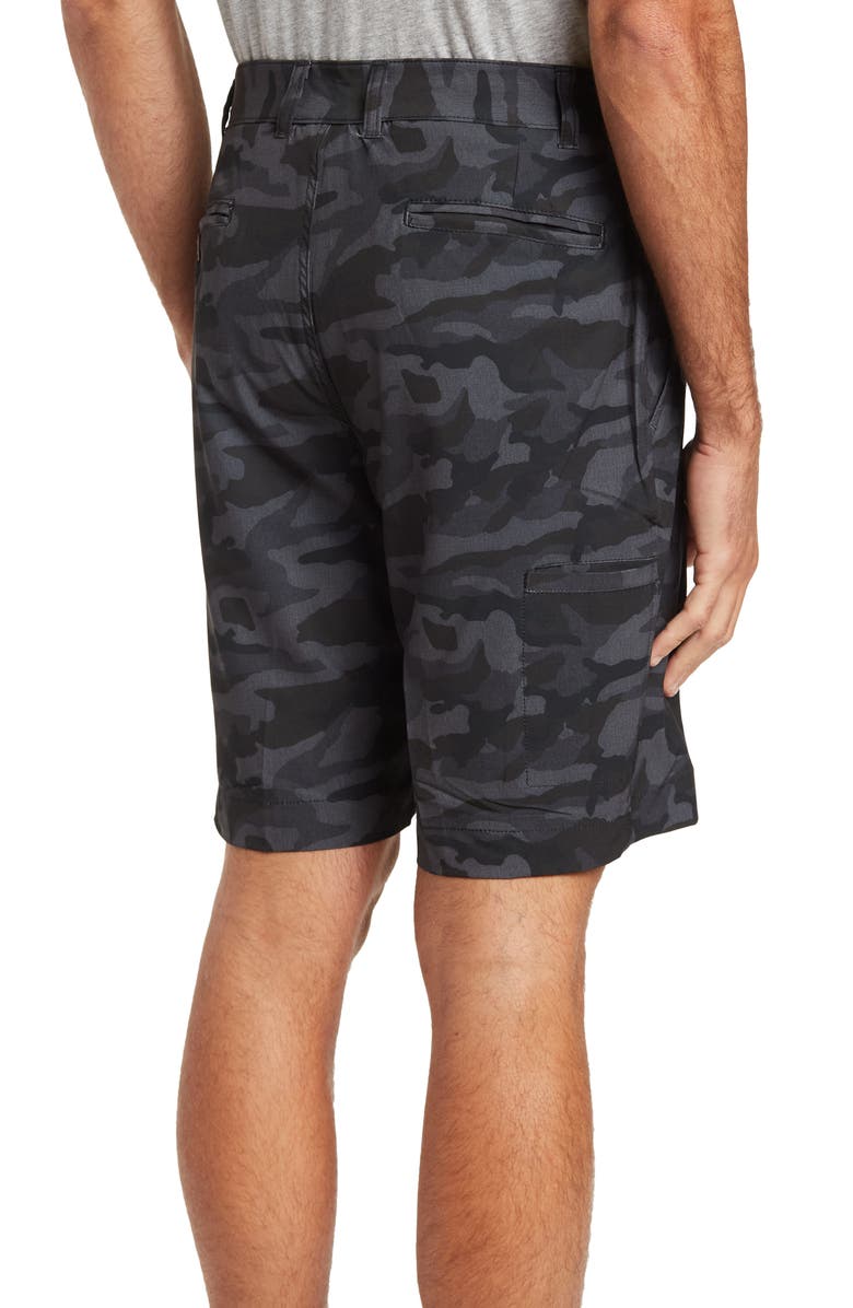 Vintage 1946 Camo Print Golf Shorts, Alternate, color, Black Camo