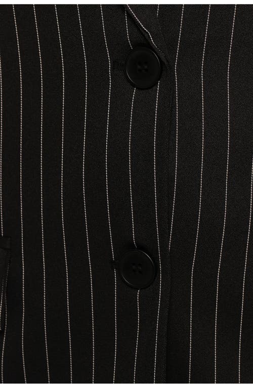 Petal And Pup Petal & Pup Livia Pinstripe Blazer In Black