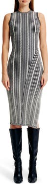 Torn by Ronny Kobo Yasmeen Sleeveless Cable Knit Dress