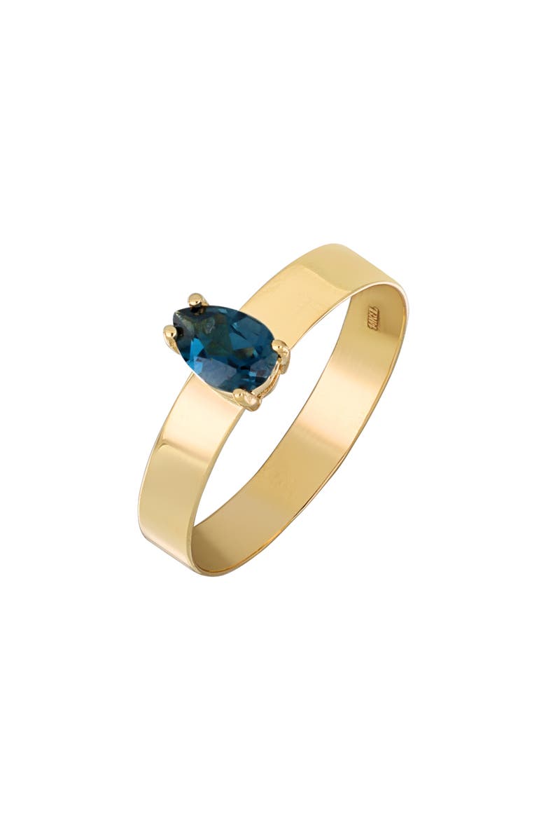 14K Gold Topaz Ring, Main, color, 14KY 1BTPS0.5