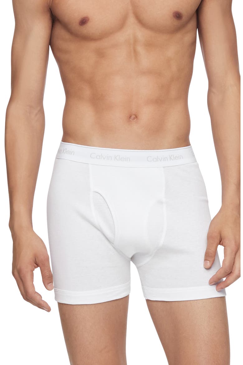 Classics 3-Pack Cotton Boxer Briefs, Alternate, color, WHITE