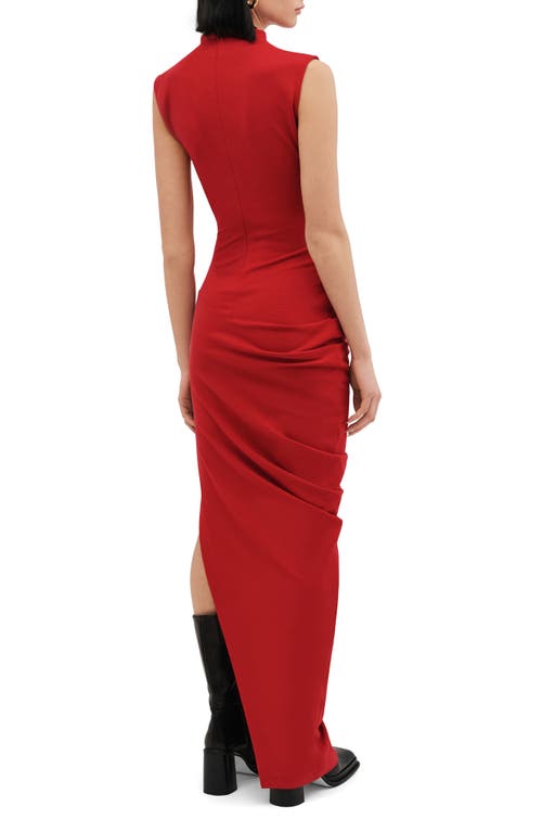 Two Lines By Marcella Copenhagen Sleeveless Gown In Red