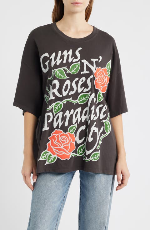 Guns N' Roses Paradise City Cotton Graphic T-Shirt