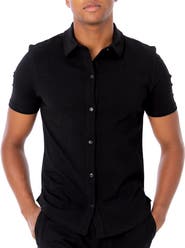 Dai Moda Cuba Short Sleeve Button Up Shirt