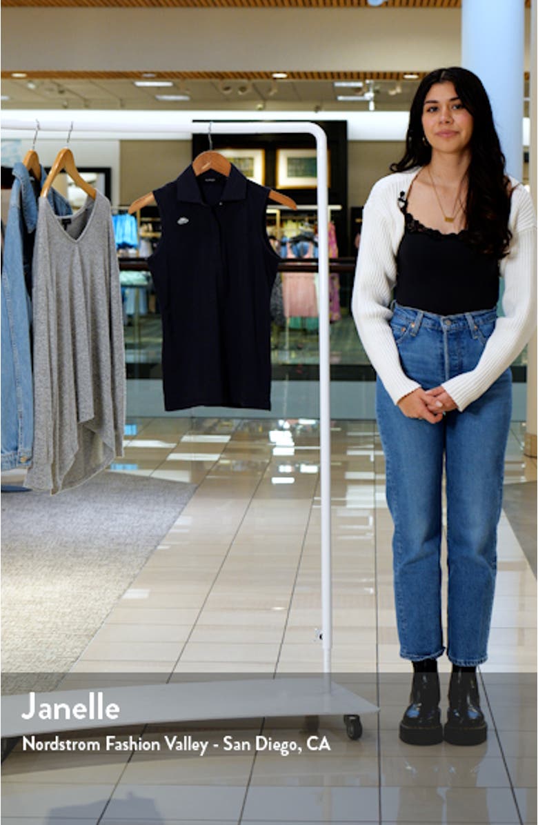 Olivia Sleeveless Stretch Cotton Polo, sales video thumbnail