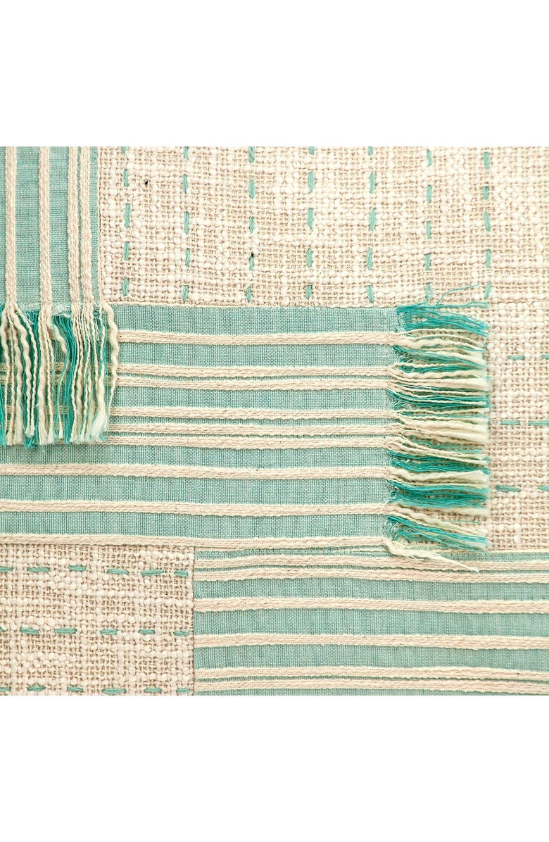 PARKLAND COLLECTION Harper Transitional Cream & White Throw Pillow, Alternate, color, Cream/White