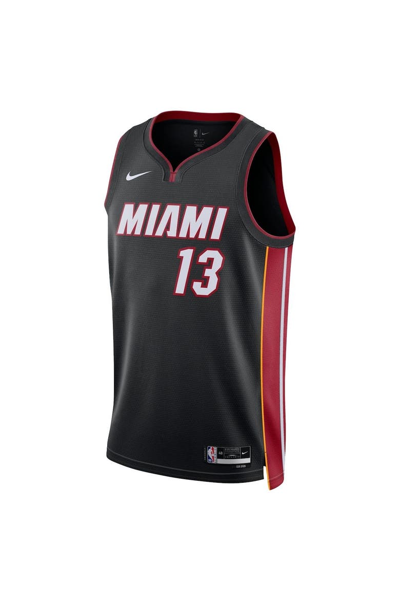 Unisex Nike Bam Adebayo Black Miami Heat Swingman Jersey - Icon Edition, Alternate, color, Black