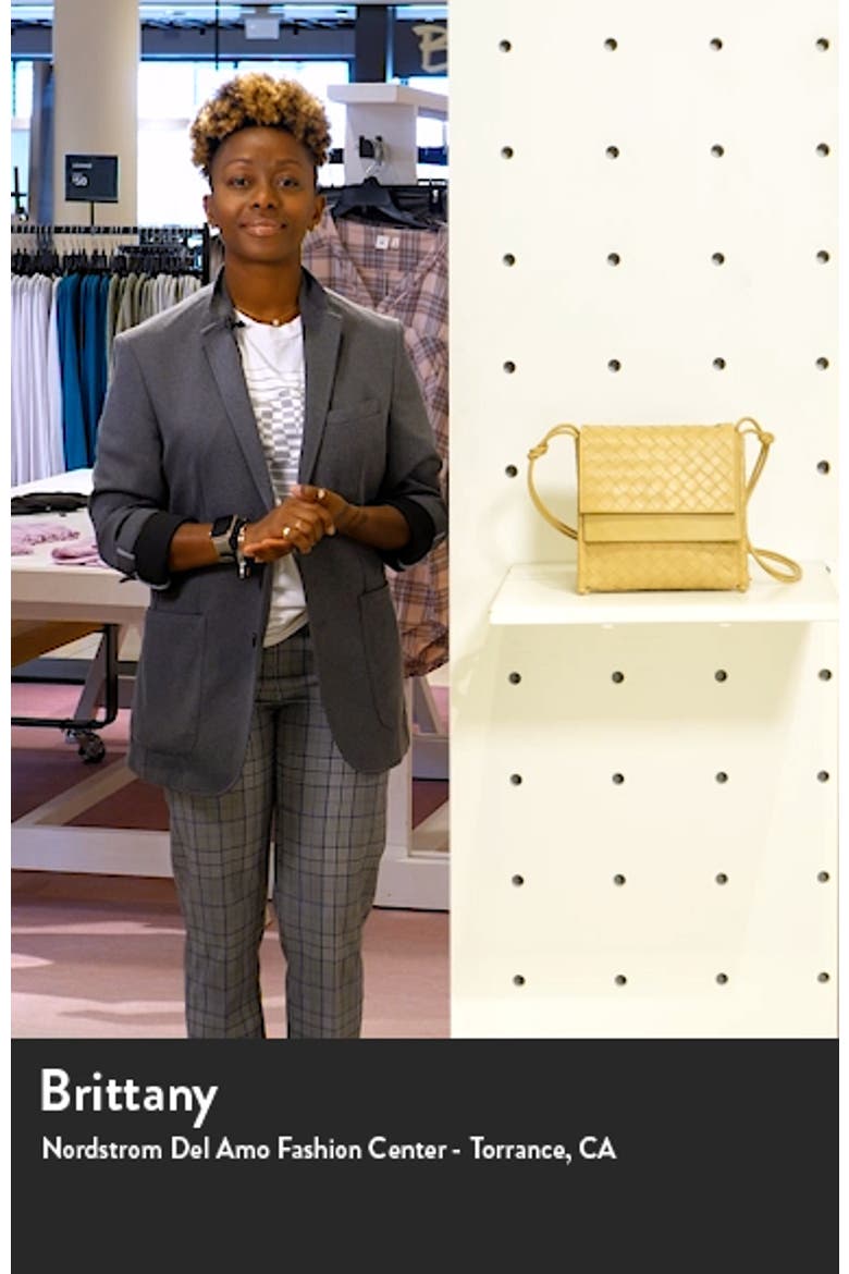 Bottega Venenta Intrecciato Small Flap Crossbody Bag video