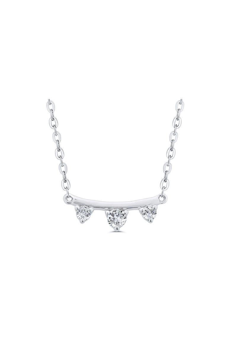 Seed2Stone Mini-Bar Necklace, Main, color, Silver