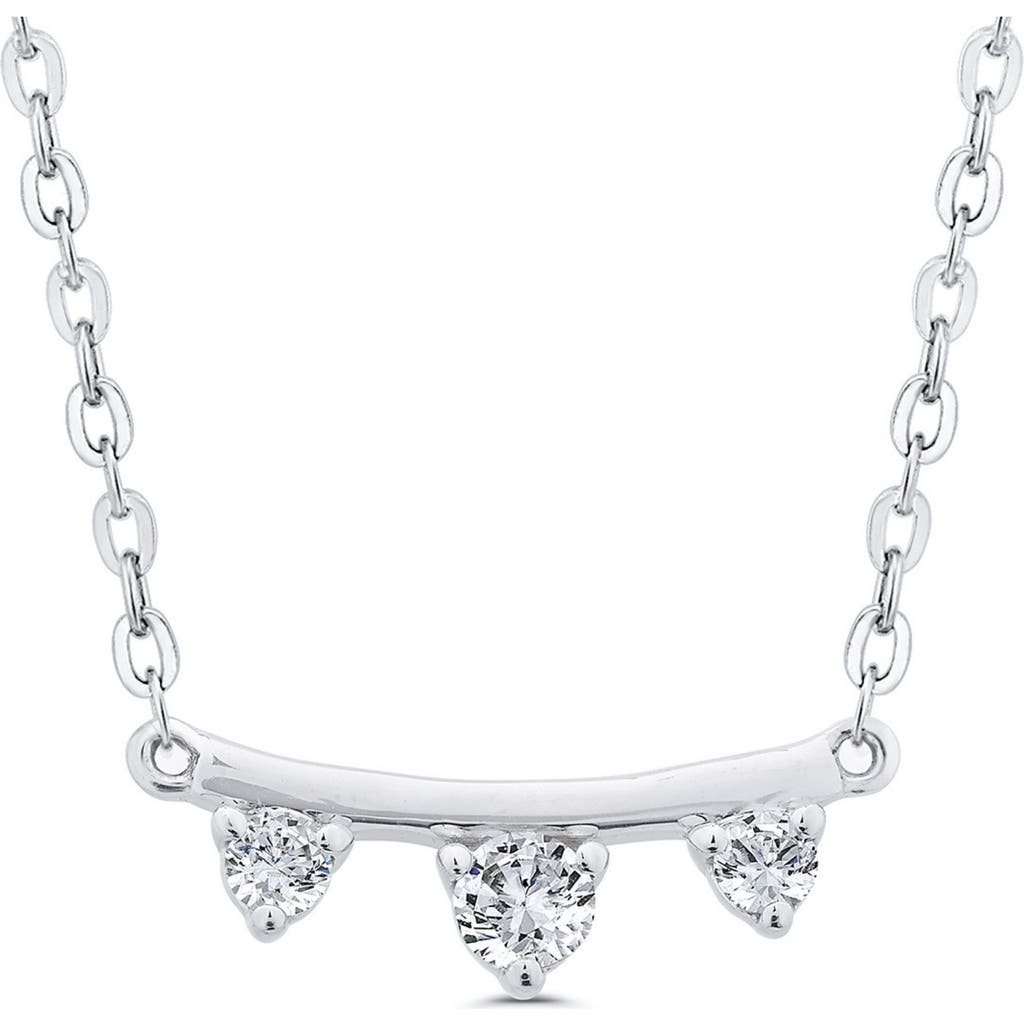 Seed2stone Mini-bar Necklace In Silver