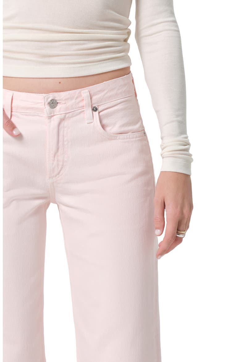 Faye Ankle Straight Leg Jeans, Alternate, color, PALE CORAL LIGHT