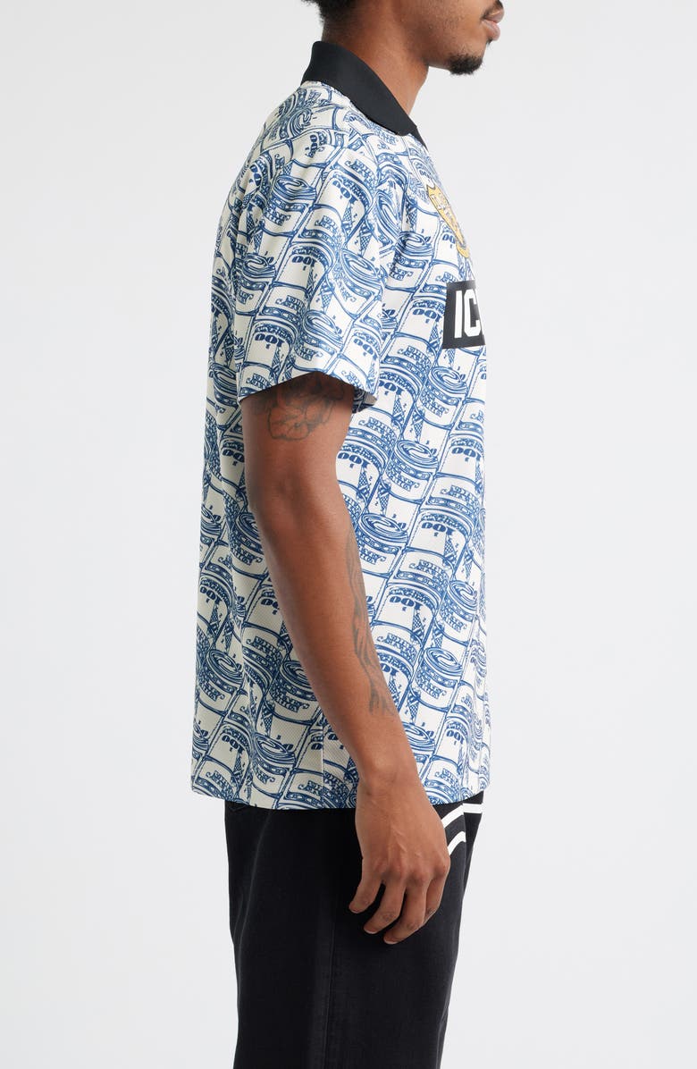 ICECREAM Stacks Soccer Jersey, Alternate, color, Antique White