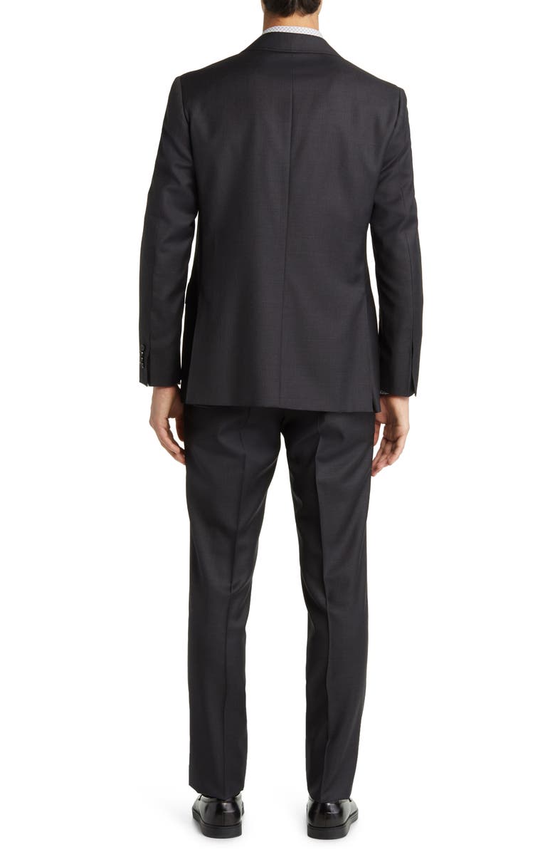 Canali Kei Trim Fit Plaid Wool Suit, Alternate, color,