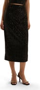 Favorite Daughter The Out of Your League Sequined Midi Skirt