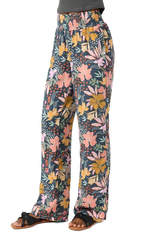 O'neill Jonie Mila Floral Wide Leg Pants In Blue