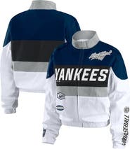 WEAR by Erin Andrews Women's WEAR by Erin Andrews Navy/White New York Yankees Racing Full-Zip Jacket