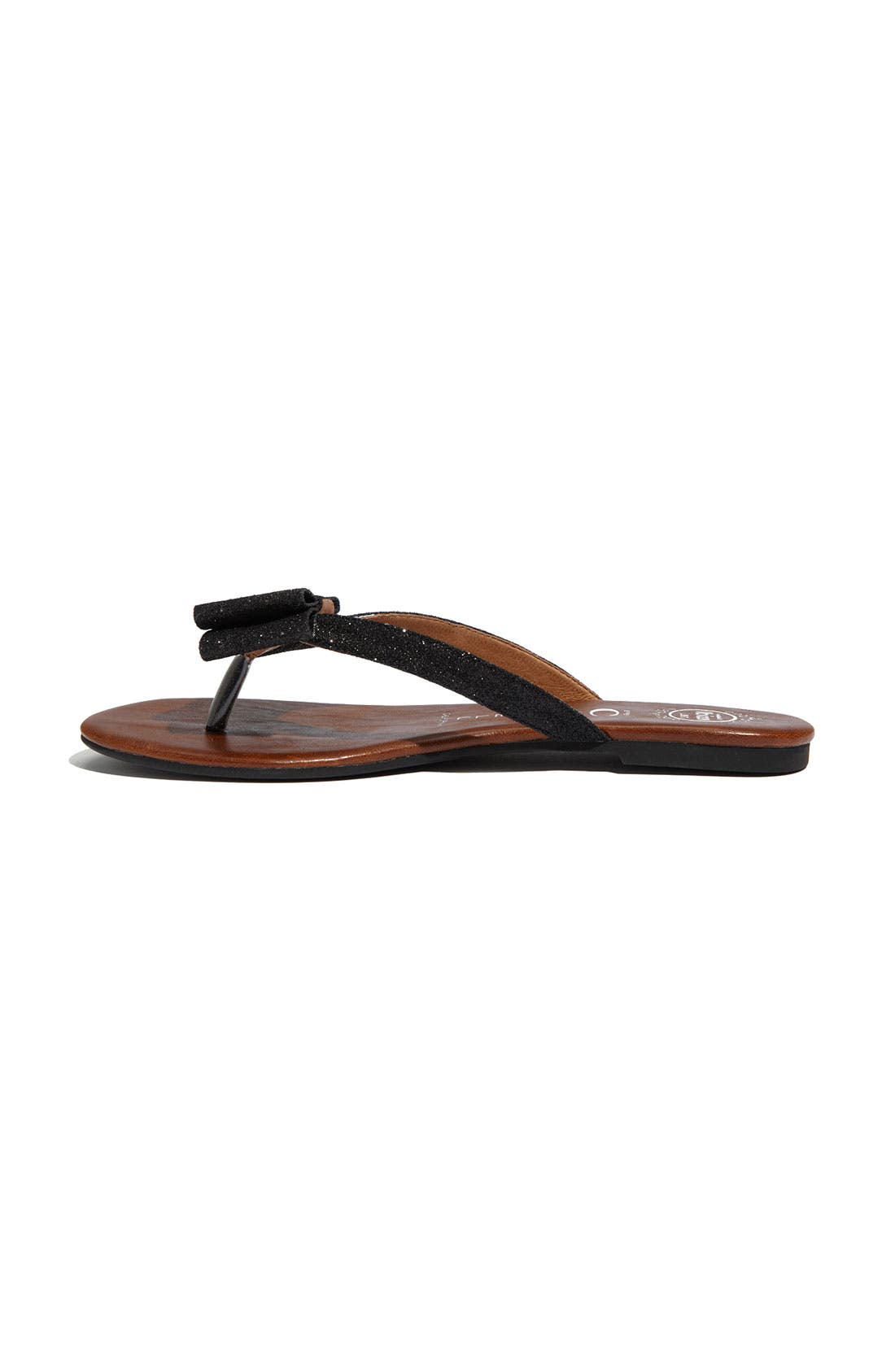 'Esmerald' Glitter Sandal, Alternate, color, BLACK GLITTER