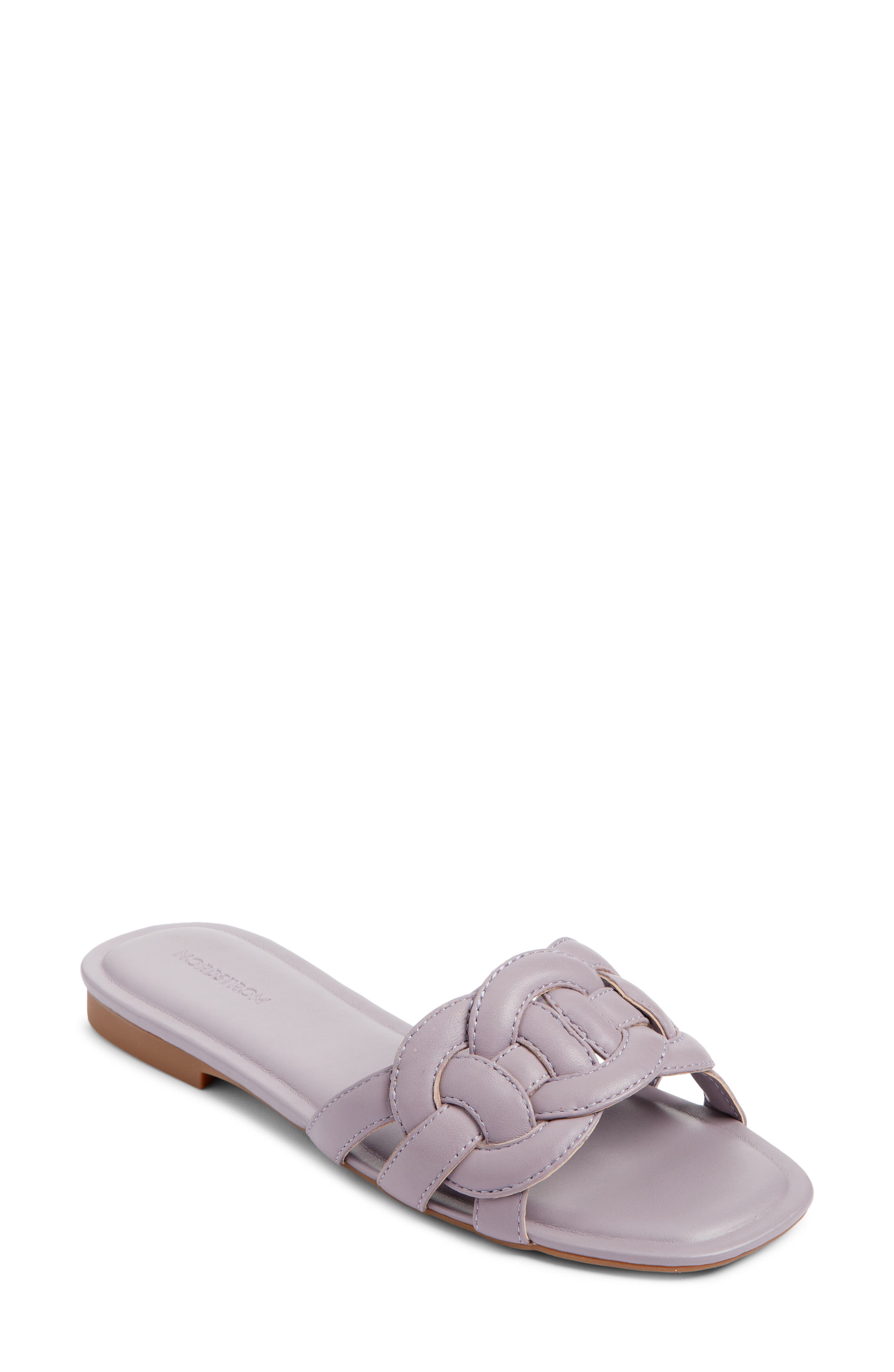 Carolina Slide Sandal, Main, color, PURPLE PEACE
