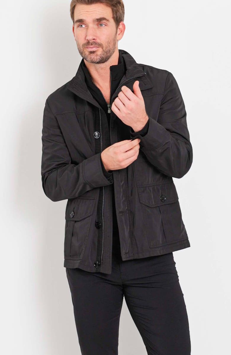 Anatomie Mike Utility Jacket, Main, color, Black