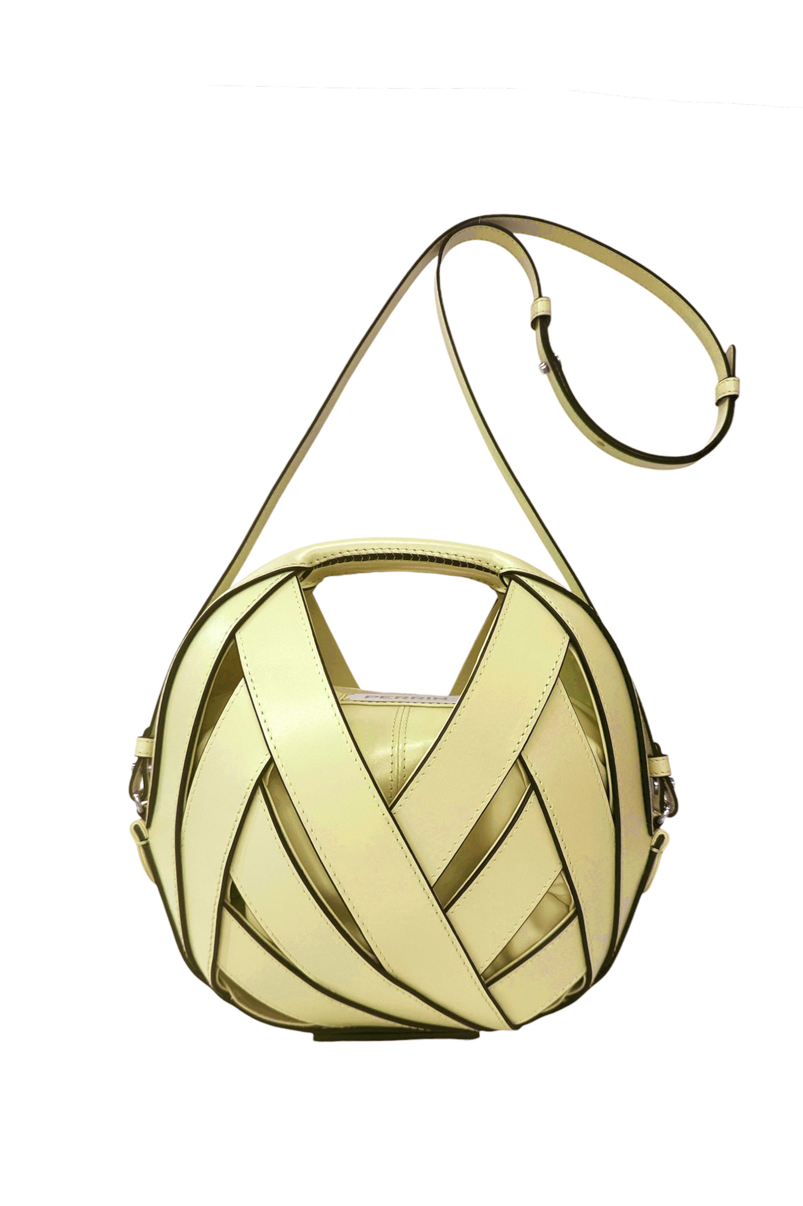 PERRIN PARIS Le Petit Panier Patent Shoulder Bag, Main, color, 