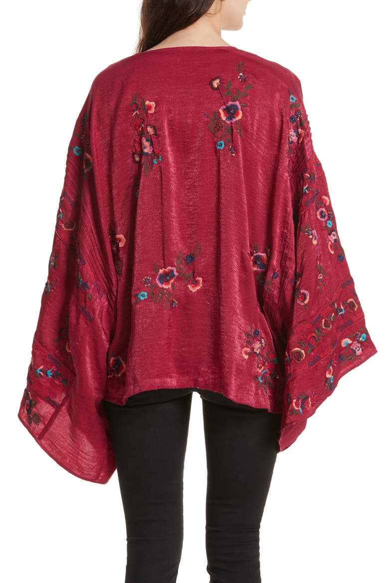 Ariel Kimono, Alternate, color, RASPBERRY