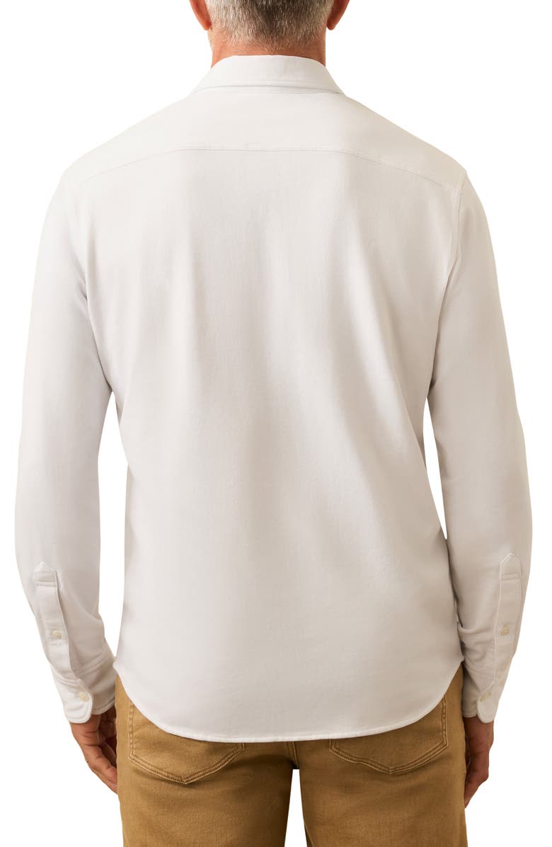 Faherty Field Knit Button-Up Shirt, Alternate, color, Pure White