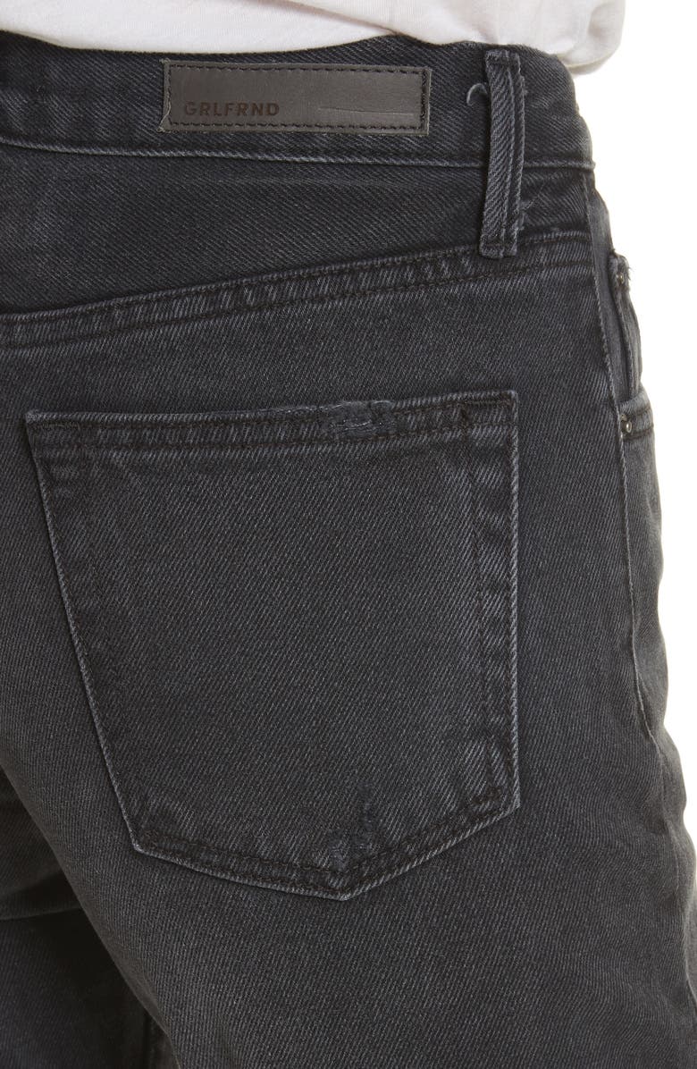 GRLFRND Helena Rigid High Waist Straight Jeans, Alternate, color, 