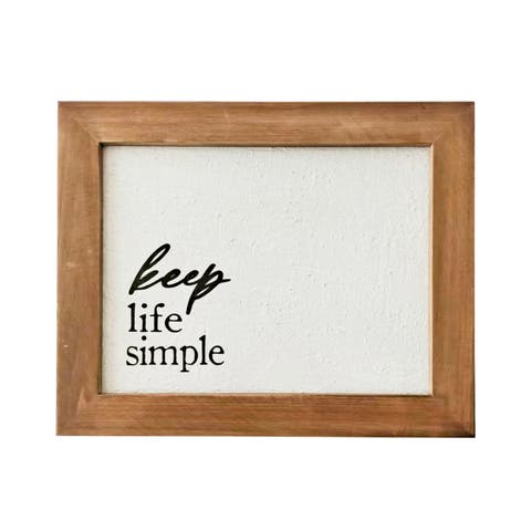 Keep Life Simple Wall Decor