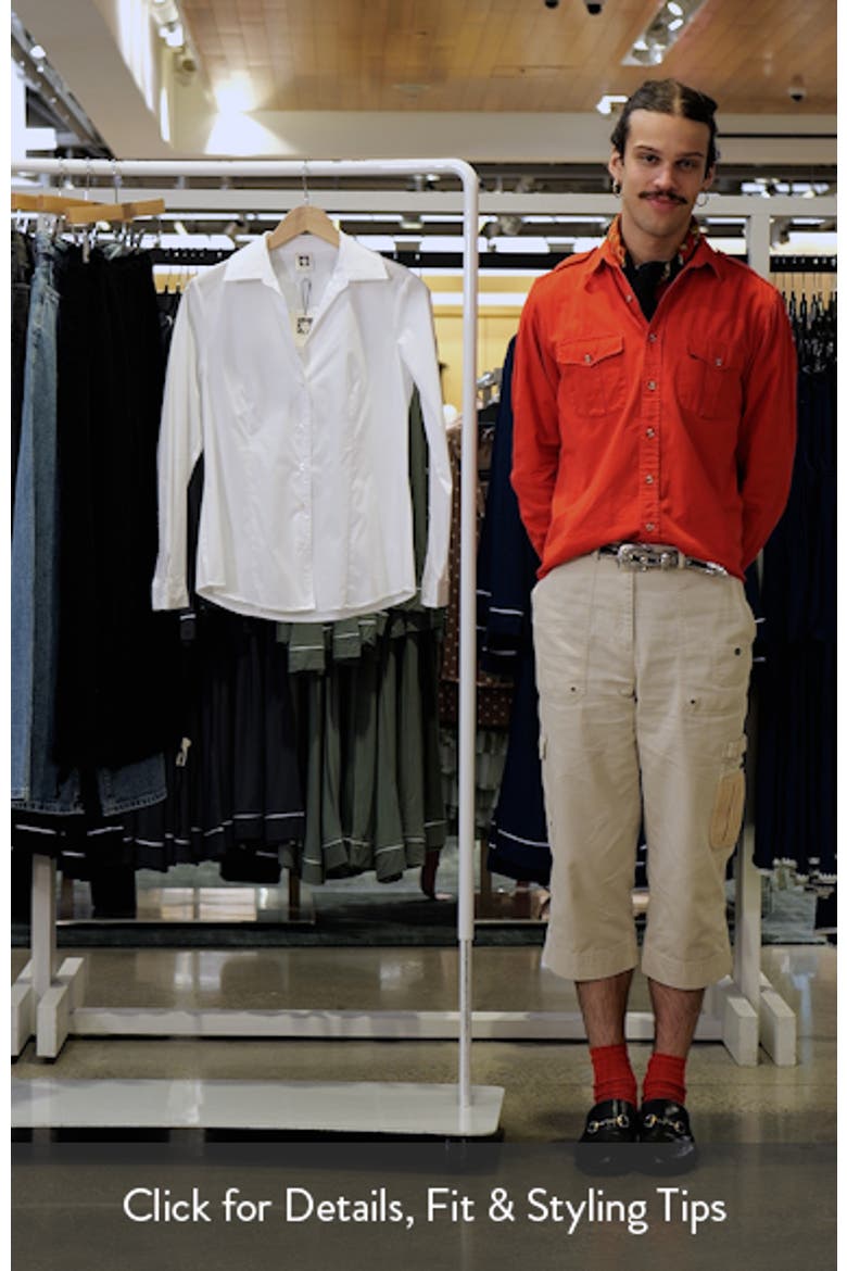 Cotton Blend Poplin Button-Up Shirt video