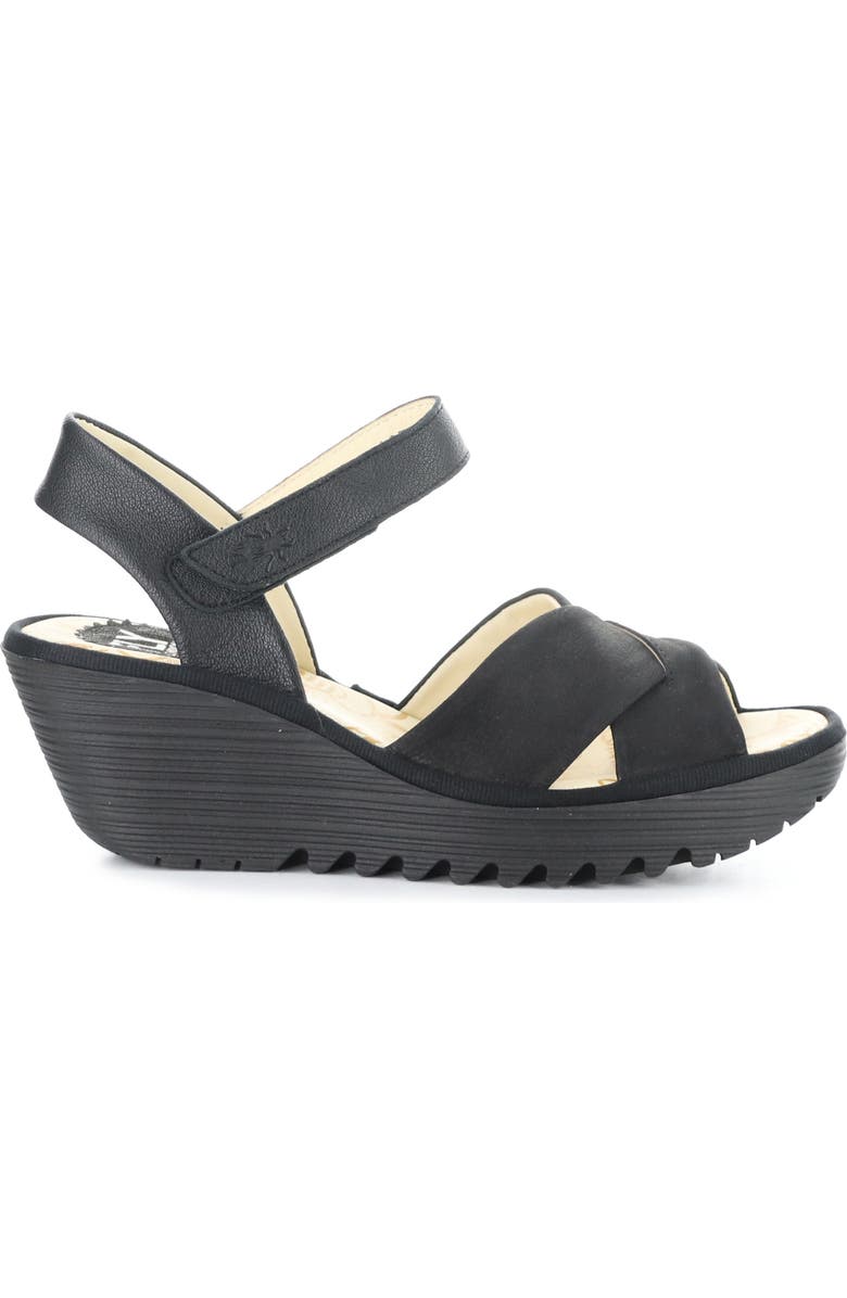 Fly London Yorg Ankle Strap Platform Wedge Sandal, Alternate, color,