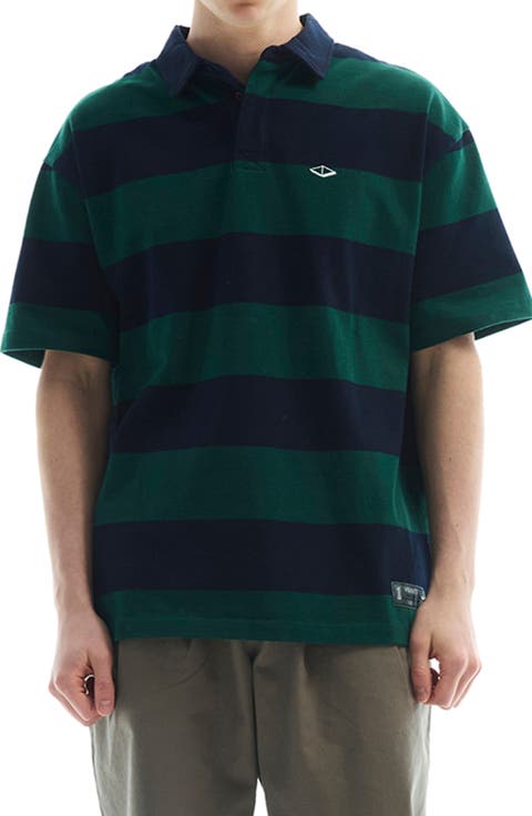 Post Game Stripe Cotton Polo