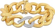 Julianna B. Diamond Oval Link Chunky Bracelet 14k