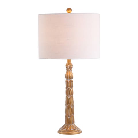 Blanche 28.7" Resin LED Table Lamp, Antique Gold