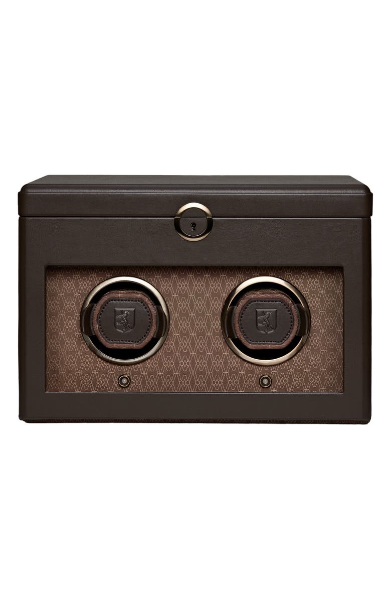 WOLF Earth Double Watch Winder, Main, color, Coffee
