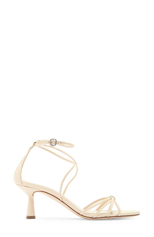 Aeyde Luella Ankle Strap Sandal In Creamy