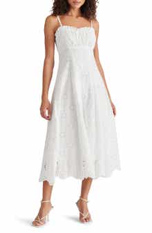 Steve Madden Ava Cotton Eyelet Midi Dress