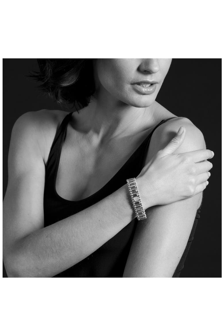 Caviar Spark Pavé Diamond Link Bracelet, Alternate, color, SILVER/ DIAMOND