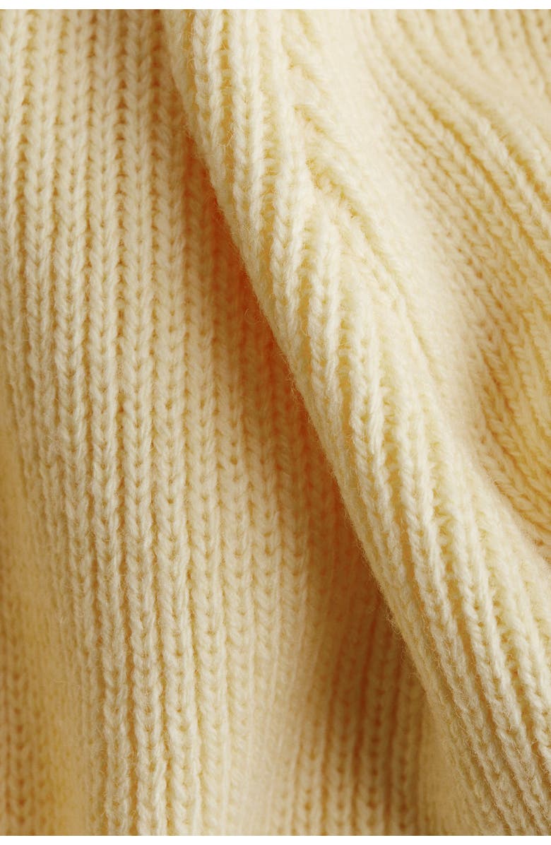 H&M Rib-knit Top, Alternate, color, Light Yellow