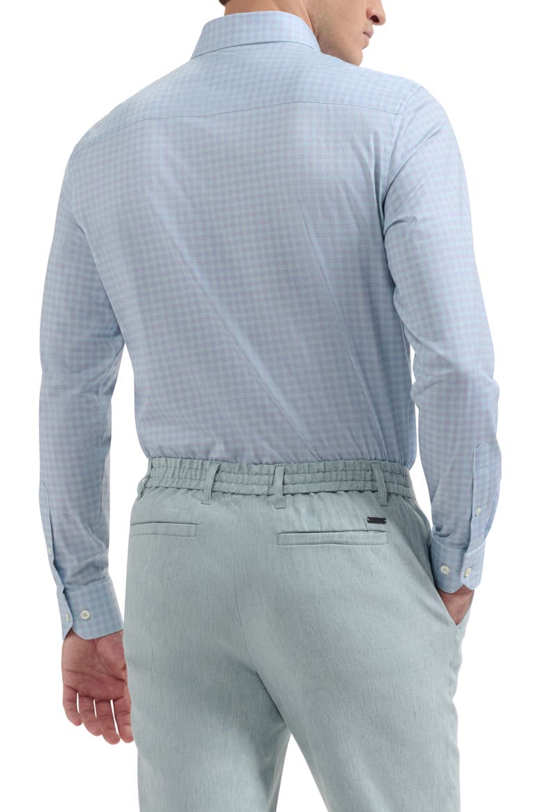 James OoohCotton® Graph Check Print Button-Up Shirt, Alternate, color, SEAFOAM