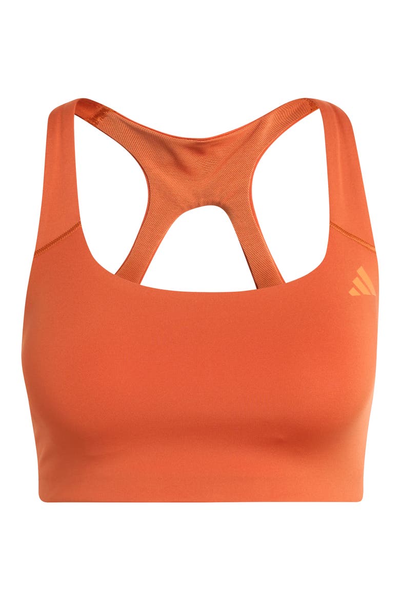 Optime Workout Medium Support Sports Bra, Alternate, color, FOX ORANGE/