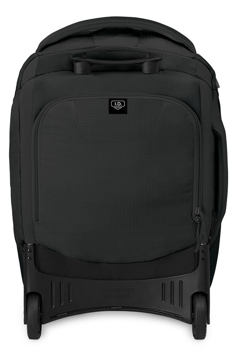 Sojourn 22-Inch 45-Liter Shuttle Wheeled Recycled Nylon Duffle Bag, Alternate, color, BLACK