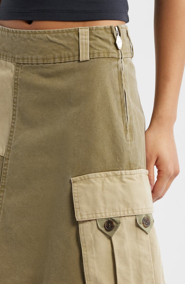 Damson Madder Marcelle Barn Midi Skirt, Alternate, color, Olive