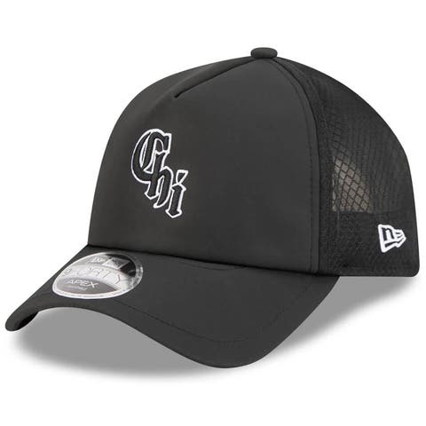 Men's New Era Black Chicago White Sox 2026 Batting Practice Alternate Apex 9FORTY Adjustable Hat