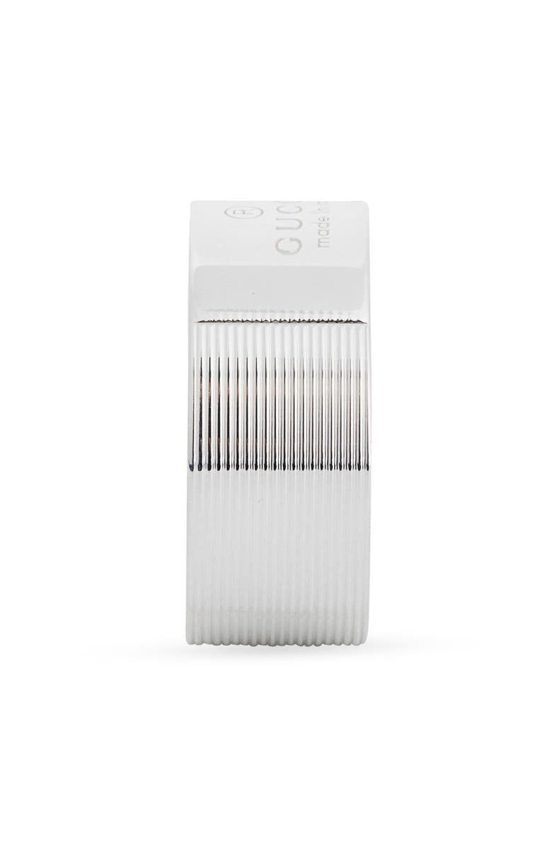 Gucci Trademark Cigar Band Ring, Alternate, color, Silver