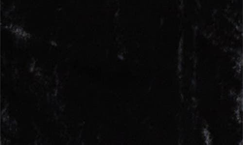 Comme Des Garçons Pleated Crushed Velvet A-line Dress In Black