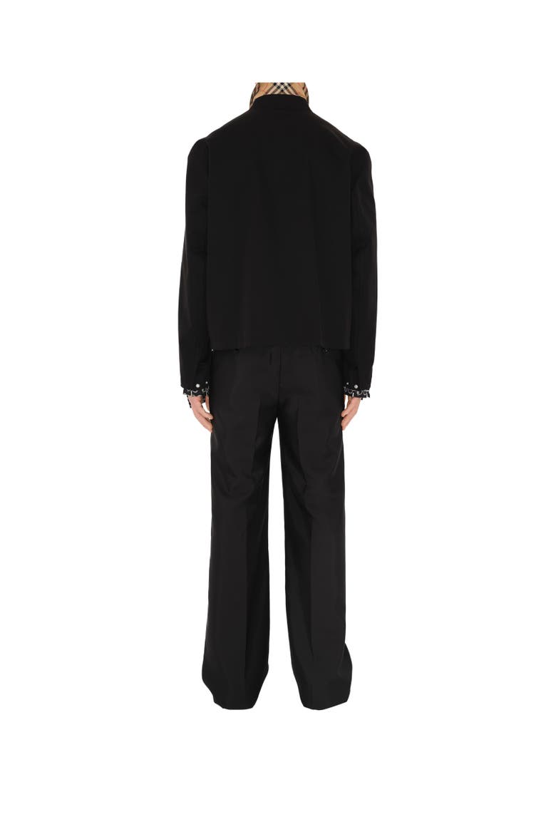 Gabardine Harrington Jacket, Alternate, color, Black