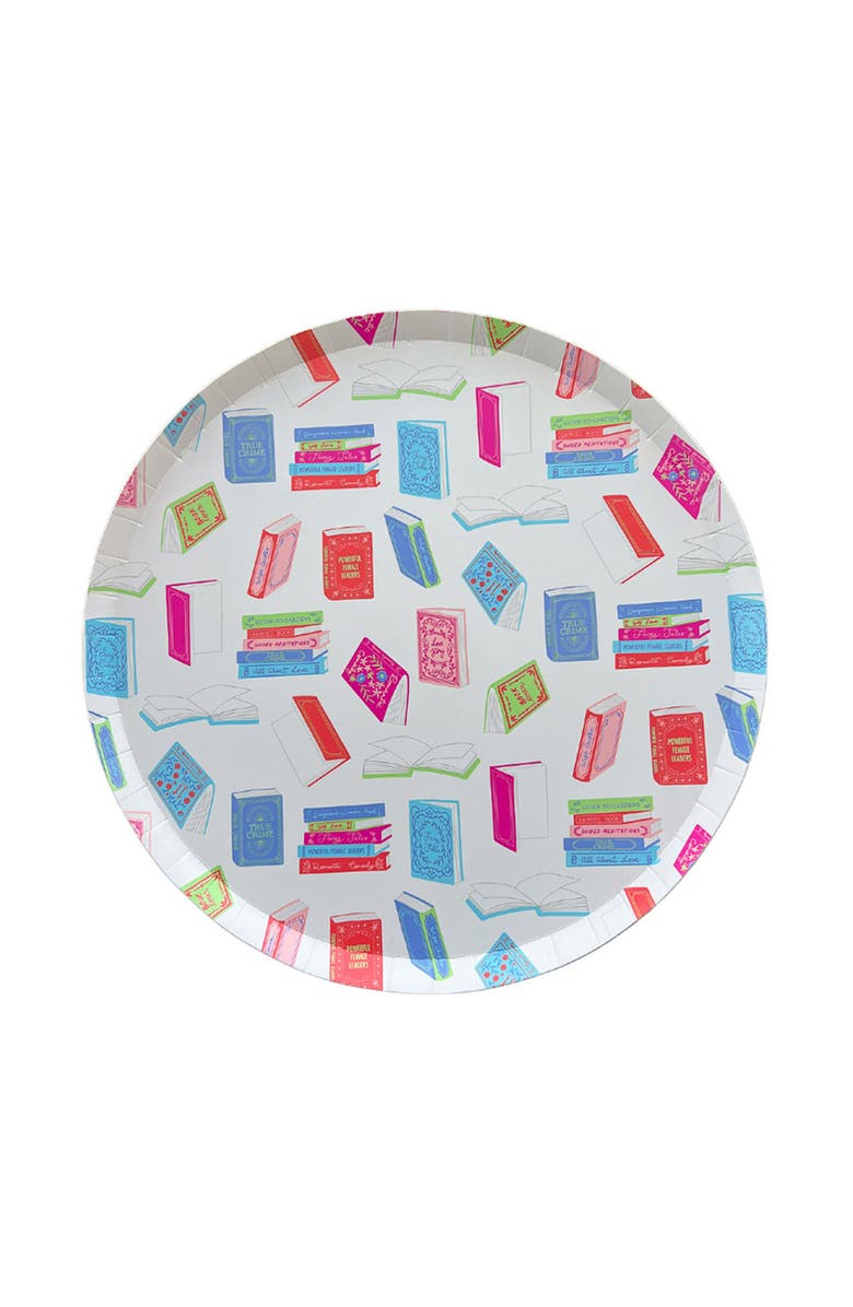 Jollity 
Co Book Club Dinner Plates, Main, color, Assorted Pre-Pack