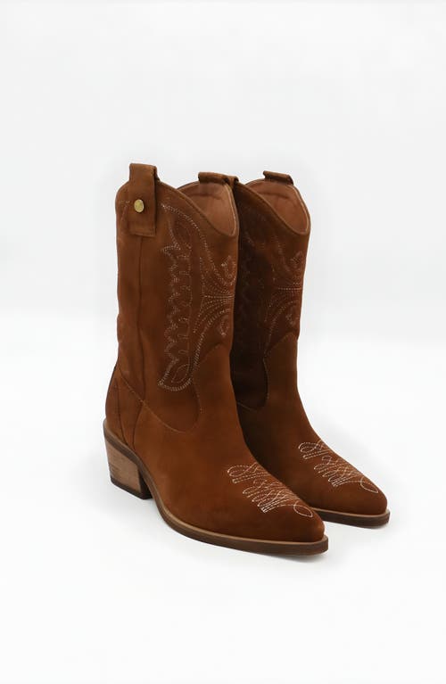 Stivali New York Unstoppable Western Cowboy Boots In Tan